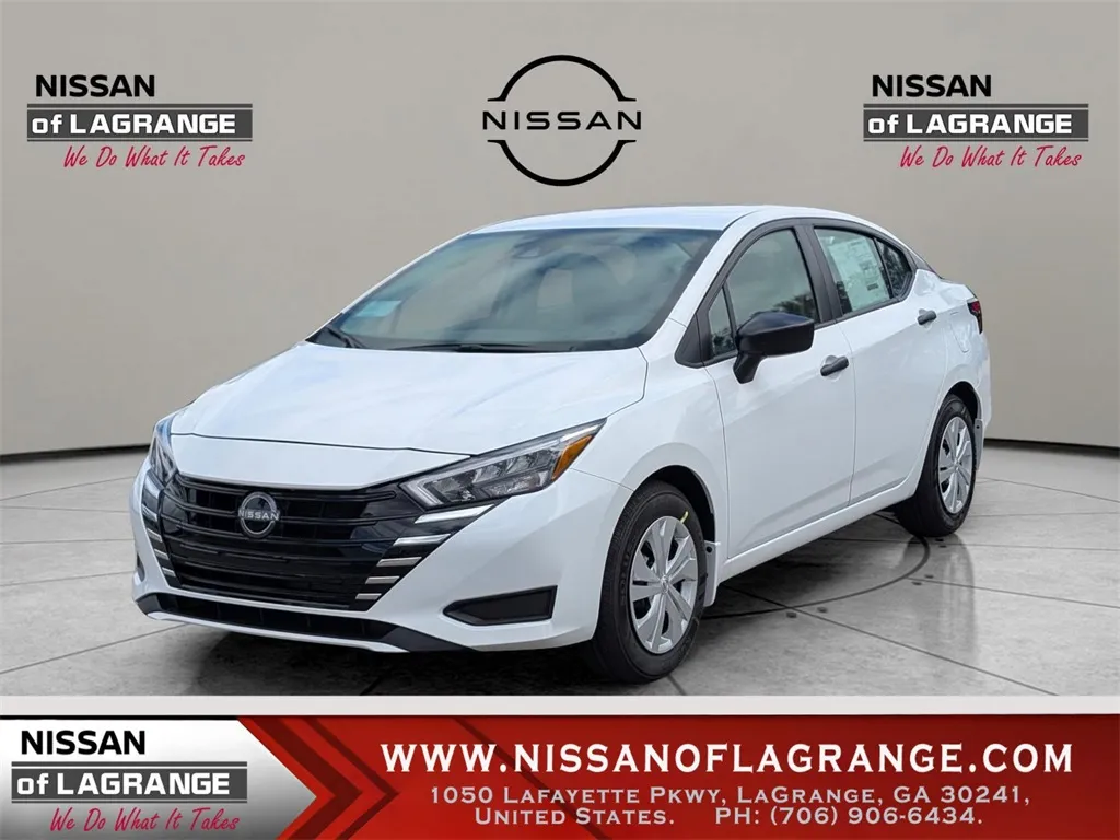 White 2025 Nissan Versa 1.6 S for sale in LaGrange, GA