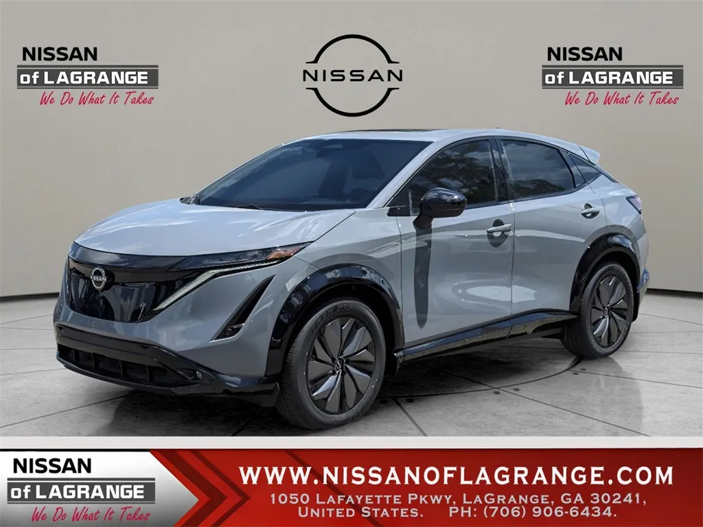 Gray 2024 Nissan Ariya EVOLVE+ e-4ORCE for sale in LaGrange, GA