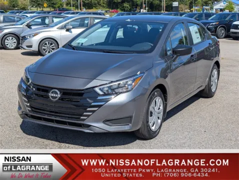 Gray 2025 Nissan Versa 1.6 S for sale in LaGrange, GA
