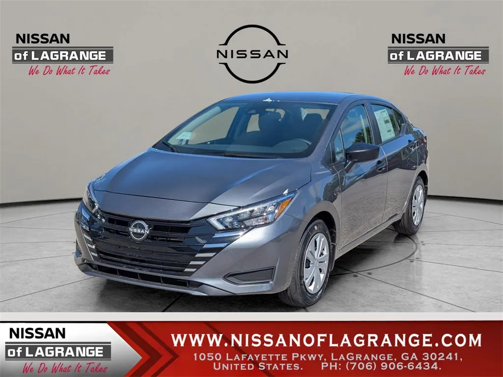 Gray 2025 Nissan Versa 1.6 S for sale in LaGrange, GA