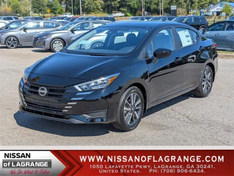 Black 2025 Nissan Versa 1.6 SV for sale in LaGrange, GA