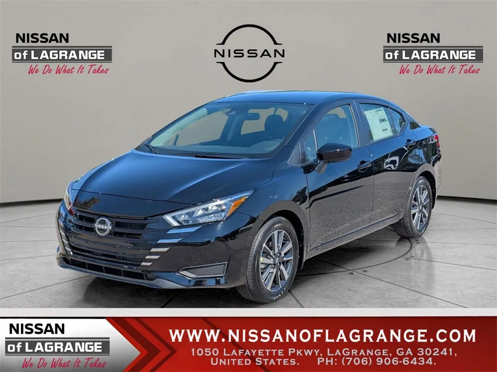 Black 2025 Nissan Versa 1.6 SV for sale in LaGrange, GA