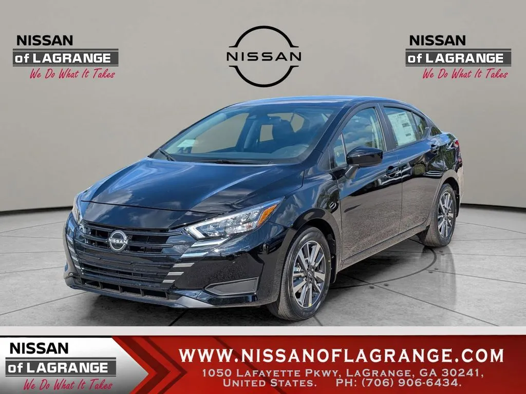 Black 2025 Nissan Versa 1.6 SV for sale in LaGrange, GA