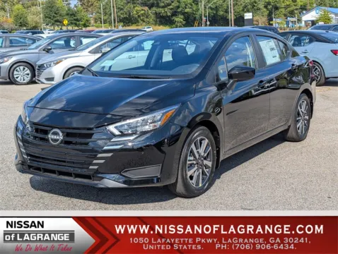Black 2025 Nissan Versa 1.6 SV for sale in LaGrange, GA