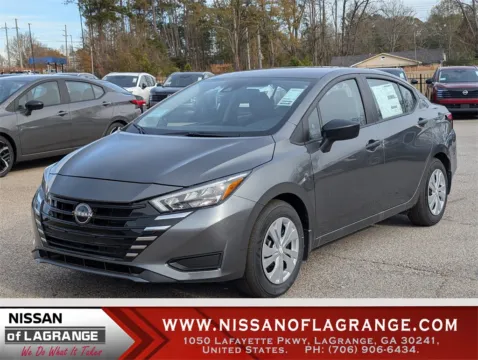 Gray 2025 Nissan Versa 1.6 S for sale in LaGrange, GA