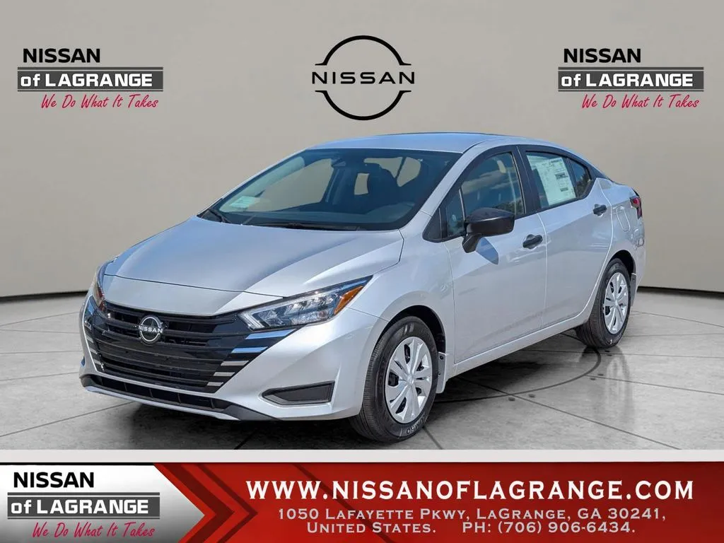 Silver 2025 Nissan Versa 1.6 S for sale in LaGrange, GA