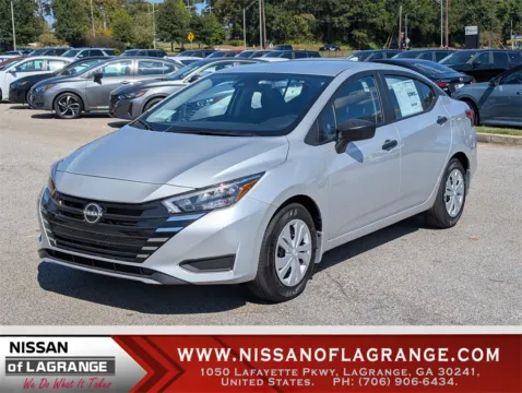 Silver 2025 Nissan Versa 1.6 S for sale in LaGrange, GA