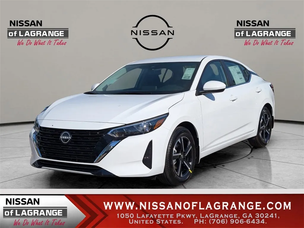 White 2025 Nissan Sentra SV for sale in LaGrange, GA