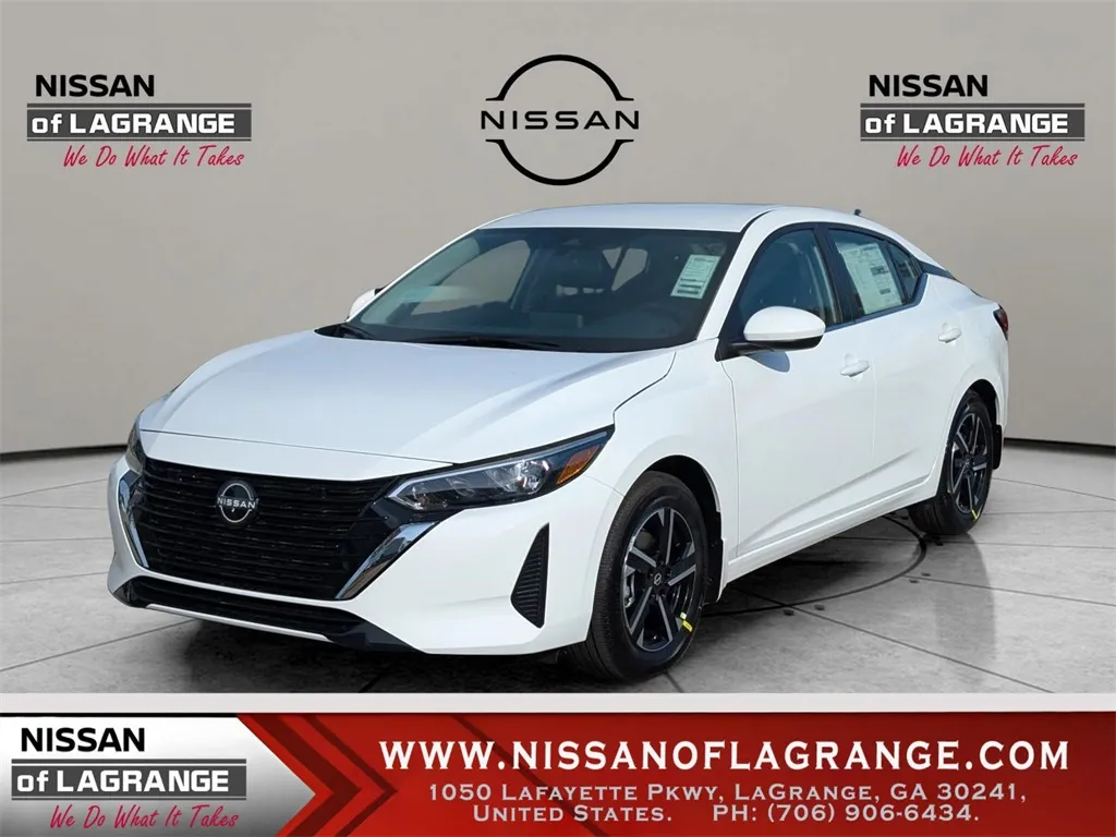 White 2025 Nissan Sentra SV for sale in LaGrange, GA