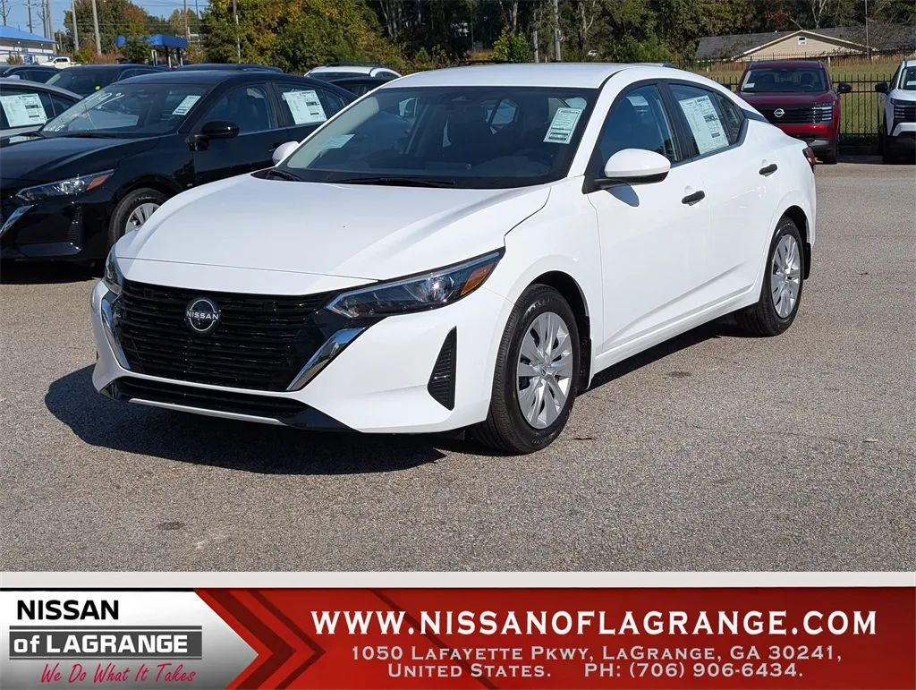 White 2025 Nissan Sentra S for sale in LaGrange, GA