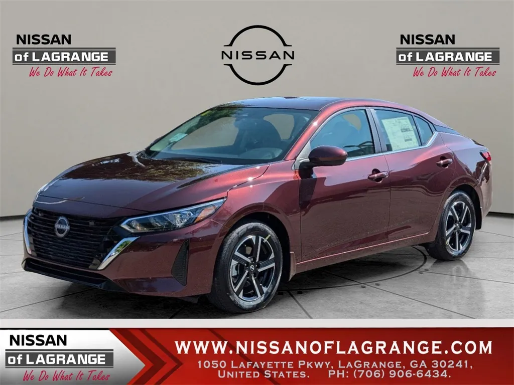 Red 2024 Nissan Sentra SV for sale in LaGrange, GA