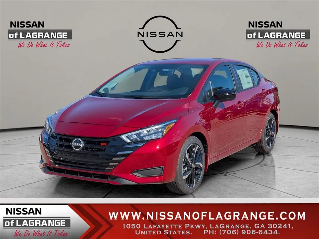 Red 2025 Nissan Versa 1.6 SR for sale in LaGrange, GA