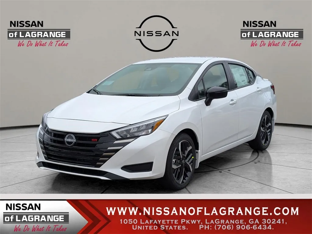 White 2025 Nissan Versa 1.6 SR for sale in LaGrange, GA
