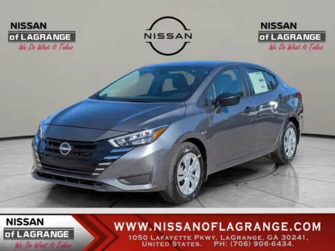 Gray 2025 Nissan Versa 1.6 S for sale in LaGrange, GA