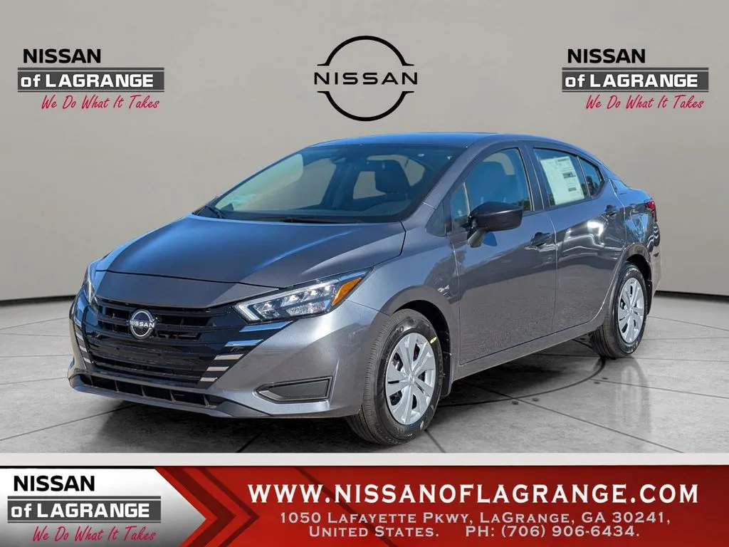 Gray 2025 Nissan Versa 1.6 S for sale in LaGrange, GA