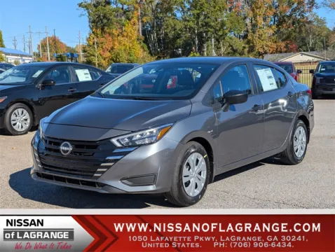 Gray 2025 Nissan Versa 1.6 S for sale in LaGrange, GA