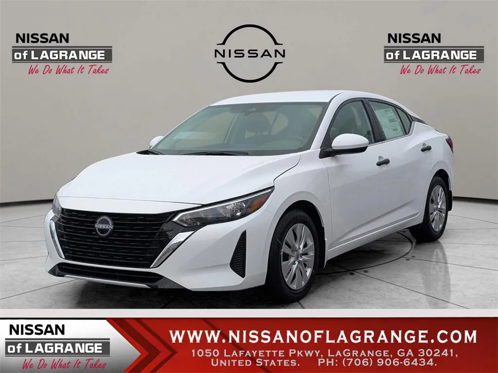 White 2025 Nissan Sentra S for sale in LaGrange, GA