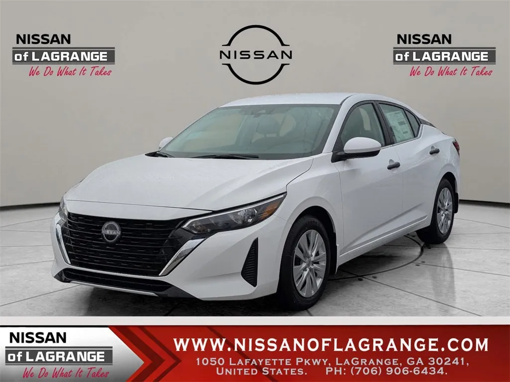 White 2025 Nissan Sentra S for sale in LaGrange, GA