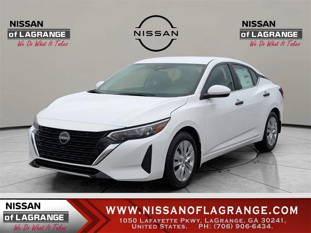 White 2025 Nissan Sentra S for sale in LaGrange, GA