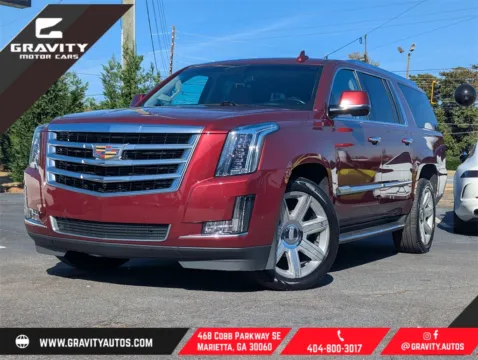 Red 2018 Cadillac Escalade ESV Luxury for sale in Marietta, GA