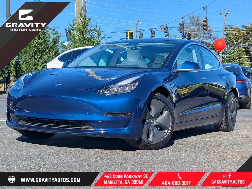 Blue 2019 Tesla Model 3 Long Range for sale in Marietta, GA