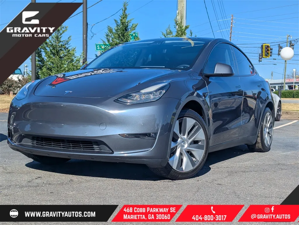 Used 2021 Tesla Model Y Standard Range with VIN 5YJYGDED1MF106112 for sale in Chamblee, GA