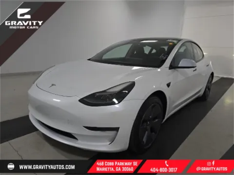 White 2021 Tesla Model 3 Standard Range Plus for sale in Marietta, GA