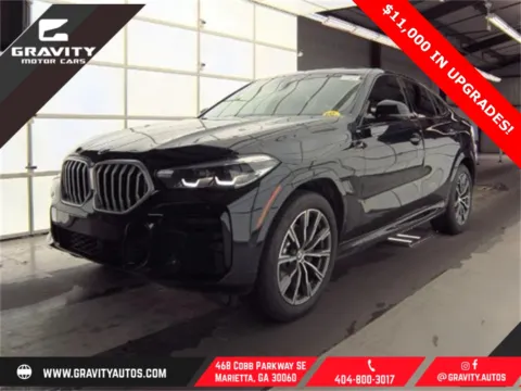 Black 2022 BMW X6 xDrive40i for sale in Marietta, GA