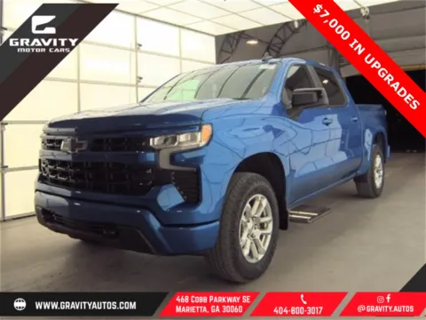 Blue 2022 Chevrolet Silverado 1500 RST for sale in Marietta, GA