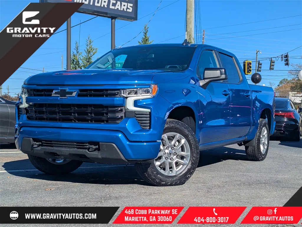 Blue 2022 Chevrolet Silverado 1500 RST for sale in Marietta, GA