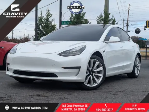 White 2019 Tesla Model 3 Mid Range for sale in Marietta, GA