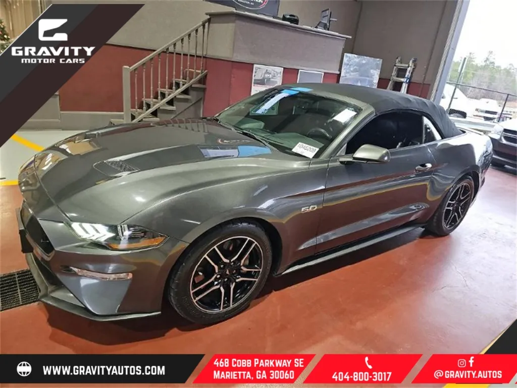 Gray 2019 Ford Mustang GT Premium for sale in Marietta, GA