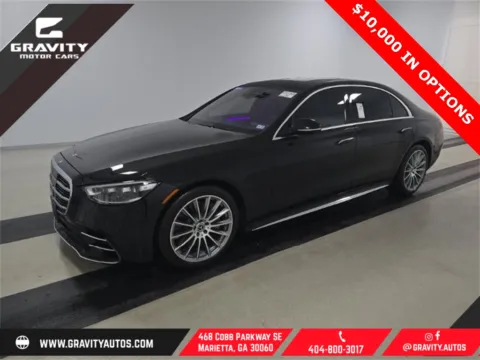 Black 2021 Mercedes-Benz S-Class S 580 for sale in Marietta, GA
