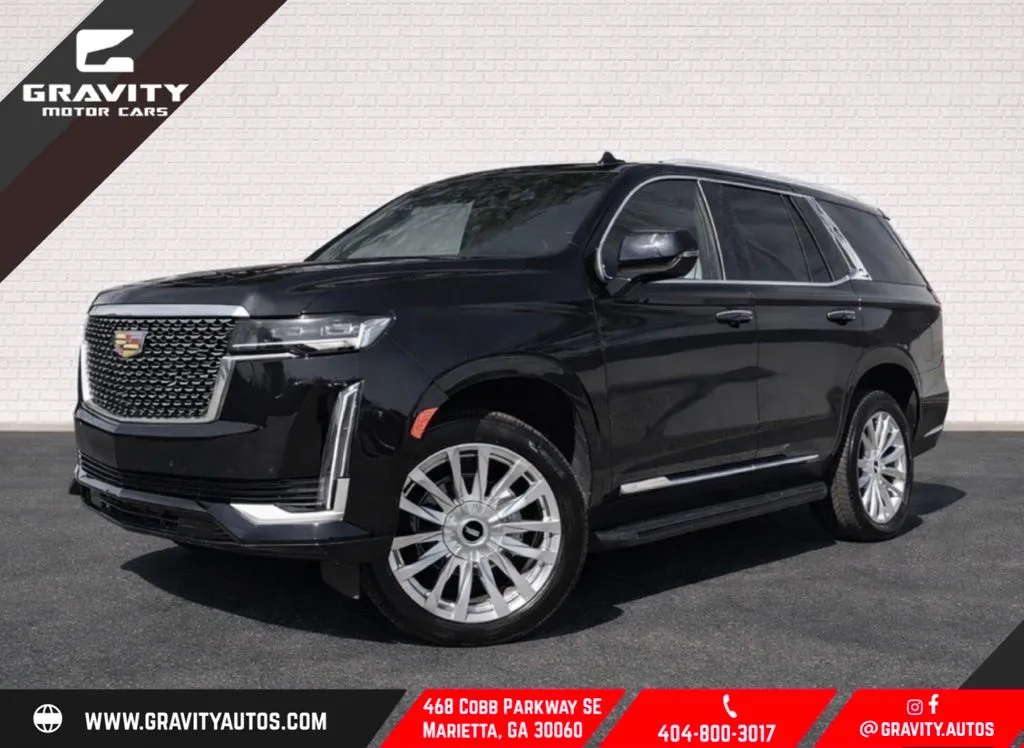 Blue 2021 Cadillac Escalade Premium Luxury for sale in Marietta, GA