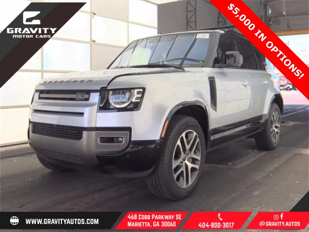 Silver 2022 Land Rover Defender 110 X-Dynamic HSE for sale in Marietta, GA