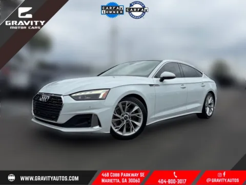 White 2023 Audi A5 Sportback Premium Plus for sale in Marietta, GA