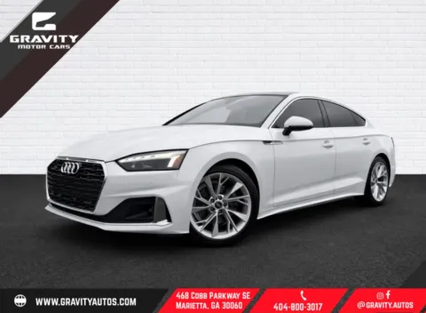 White 2023 Audi A5 Sportback Premium Plus for sale in Marietta, GA