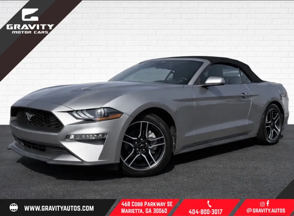 Silver 2021 Ford Mustang EcoBoost Premium for sale in Marietta, GA