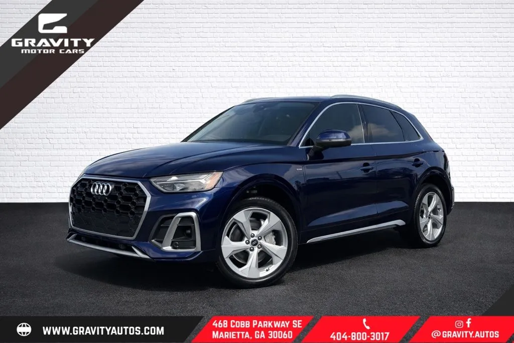 Blue 2023 Audi Q5 45 S line Premium for sale in Marietta, GA