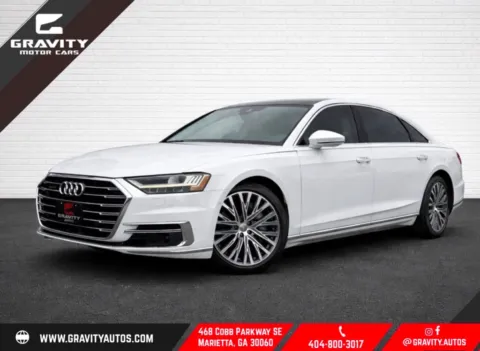 White 2019 Audi A8 L 55 for sale in Marietta, GA