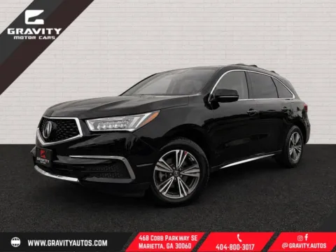 White 2018 Acura MDX 3.5L for sale in Marietta, GA