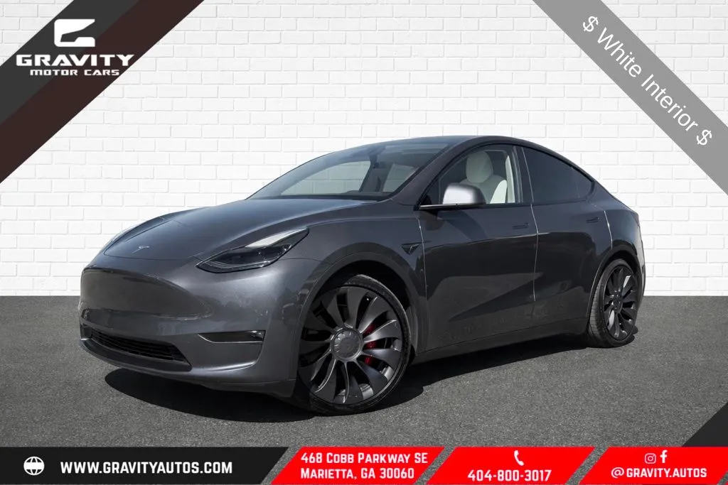 Blue 2021 Tesla Model Y Performance for sale in Marietta, GA
