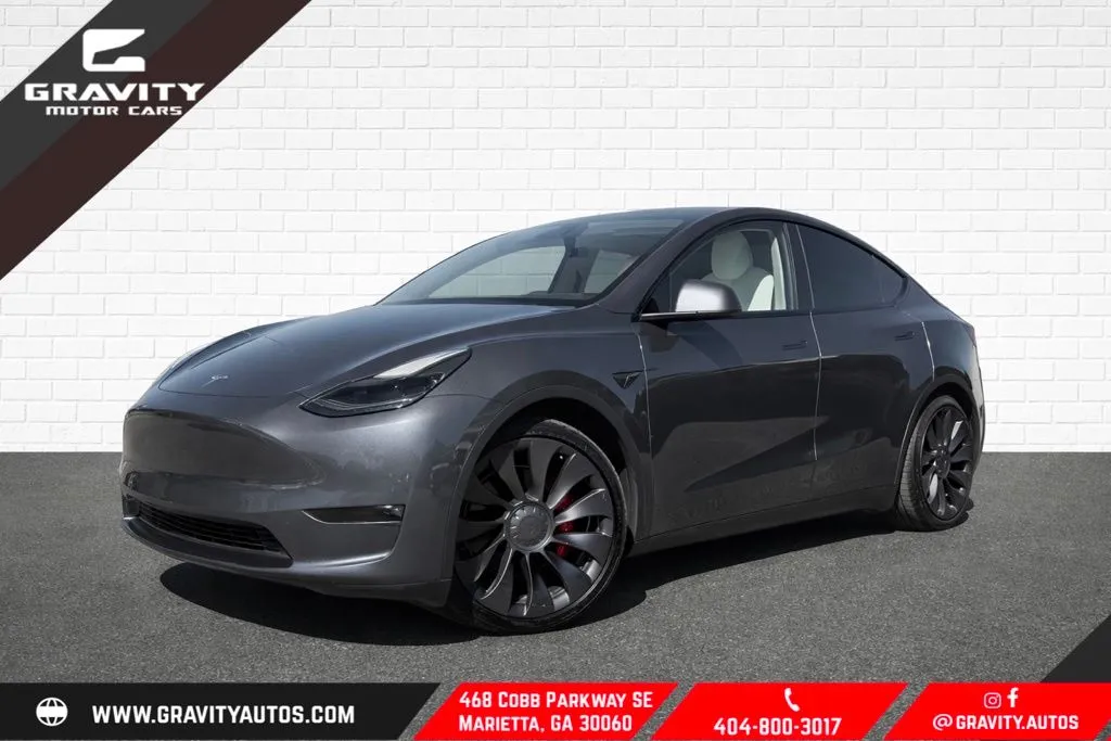 Blue 2021 Tesla Model Y Performance for sale in Marietta, GA