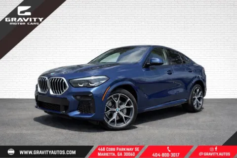 Blue 2023 BMW X6 xDrive40i for sale in Marietta, GA