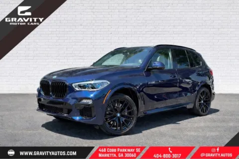 Blue 2021 BMW X5 M50i for sale in Marietta, GA