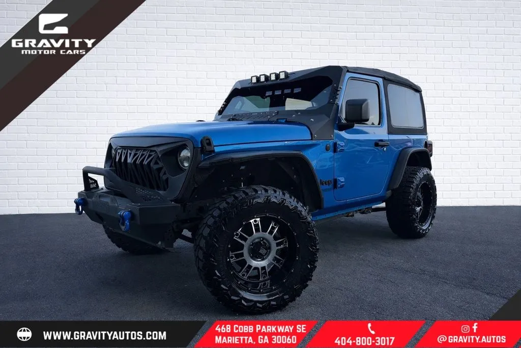 Blue 2021 Jeep Wrangler Sport for sale in Marietta, GA