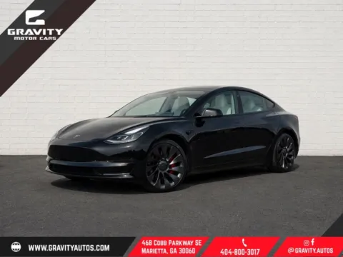 Black 2023 Tesla Model 3 Performance for sale in Marietta, GA