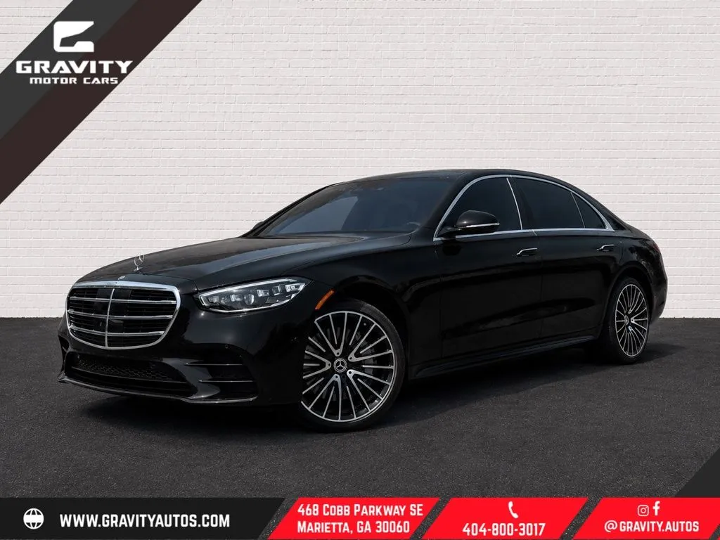 Black 2021 Mercedes-Benz S-Class S 580 for sale in Marietta, GA