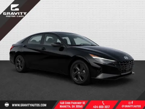 Black 2022 Hyundai Elantra SEL for sale in Marietta, GA