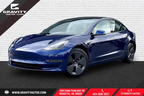 Blue 2022 Tesla Model 3 for sale in Marietta, GA